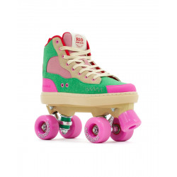 Rio Roller Beats Pink/Green Quad Skates