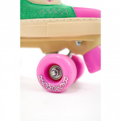 Rio Roller Beats Pink/Green Quad Skates