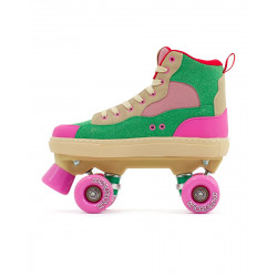 Rio Roller Beats Pink/Green Quad Skates