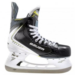 Bauer Select Black White Senior Hockey Skates