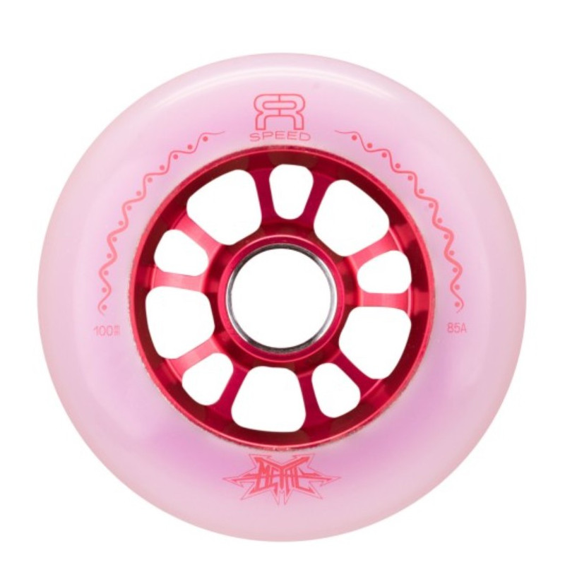 FR Skates Metal Dual Wheels 100mm 85A Natural Rouge x4
