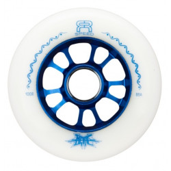 FR Skates Metal Wheels 100mm 85A White Blue x4