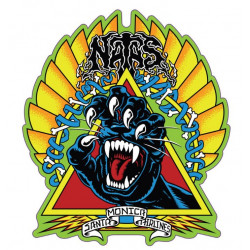 Santa Cruz Natas Screaming Panther Sticker 5.25 x 6"