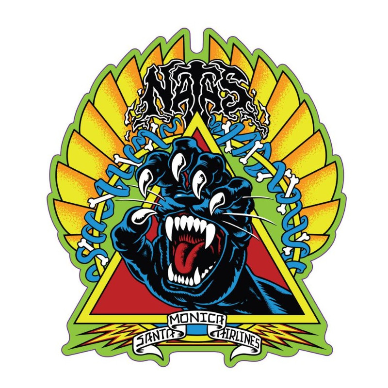 Santa Cruz Sticker Natas Screaming Panther 13,3 x 15,2 cm