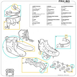 Roller Freeskate FR Skates FRX 80 Vert Camo