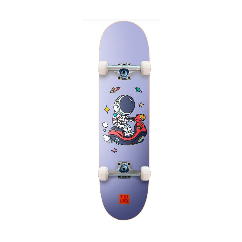 Skateboard Complet Tricks Space Moto MIDI 7.25" x 28.30"